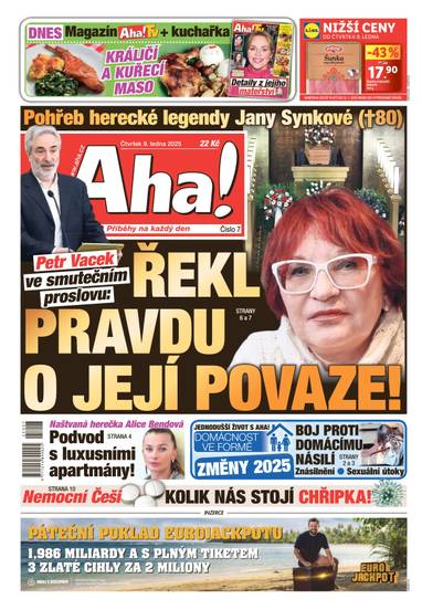 Aha! - 9.1.2025 - CZECH NEWS CENTER a. s.