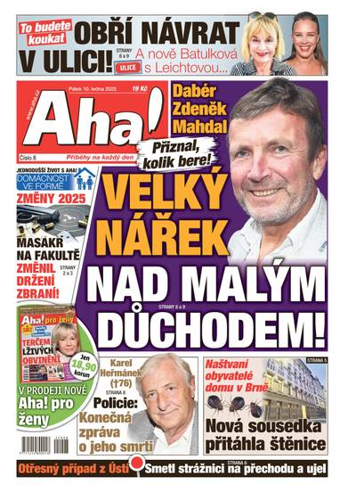 Aha! - 10.1.2025 - CZECH NEWS CENTER a. s.