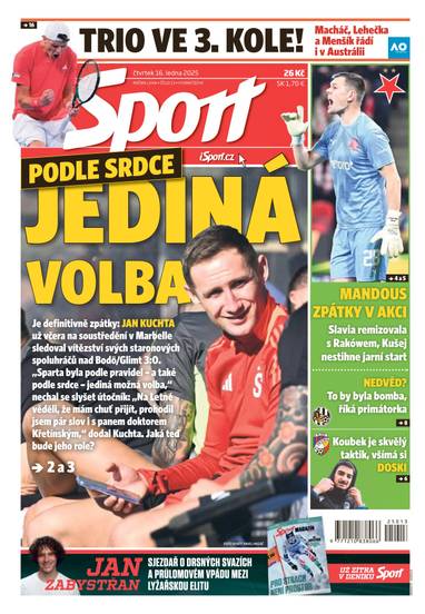 Sport - 16.1.2025 - CZECH NEWS CENTER a. s.