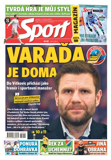 Sport - 17.1.2025 - CZECH NEWS CENTER a. s.