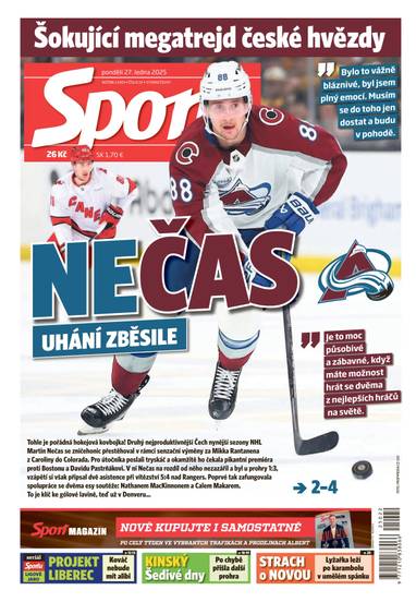 Sport - 27.1.2025 - CZECH NEWS CENTER a. s.