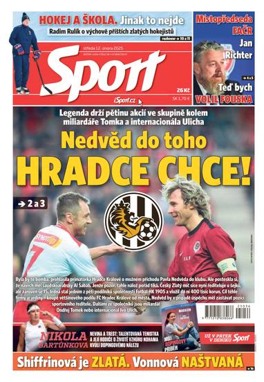 Sport - 12.2.2025 - CZECH NEWS CENTER a. s.