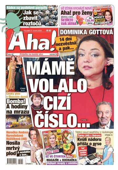 Aha! - 17.2.2025 - CZECH NEWS CENTER a. s.