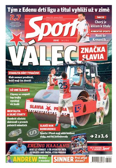 Sport - 25.2.2025 - CZECH NEWS CENTER a. s.