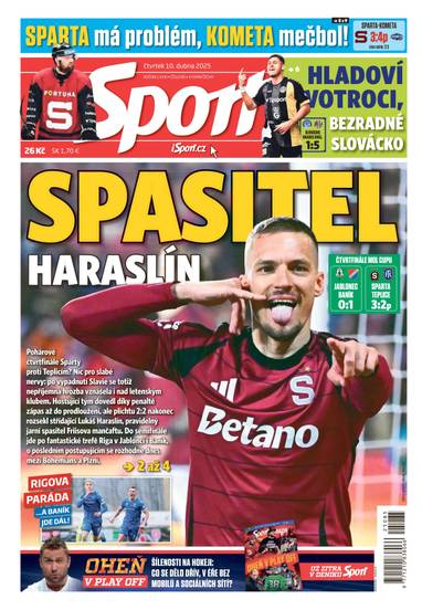Sport - 10.4.2025 - CZECH NEWS CENTER a. s.