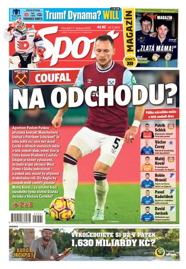 Sport - 17.4.2025 - CZECH NEWS CENTER a. s.