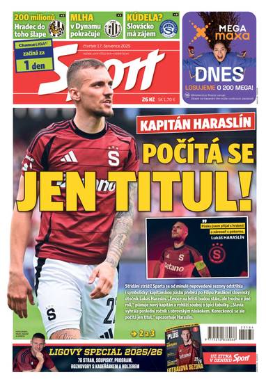 Sport - 17.7.2025 - CZECH NEWS CENTER a. s.