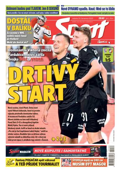 Sport - 19.7.2025 - CZECH NEWS CENTER a. s.