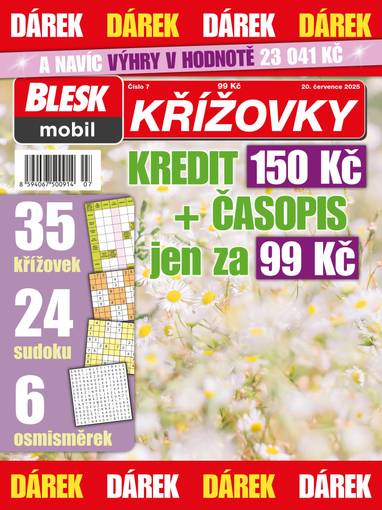 Časopis BLESKmobil KŘÍŽOVKY - 7/2025 - CZECH NEWS CENTER a. s.