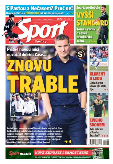 Sport - 26.7.2025 - CZECH NEWS CENTER a. s.