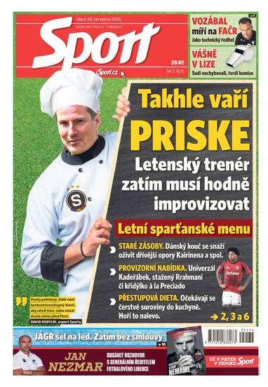 Sport - 29.7.2025 - CZECH NEWS CENTER a. s.