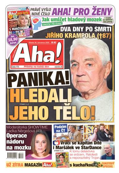 Aha! - 30.7.2025 - CZECH NEWS CENTER a. s.