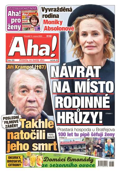 Aha! - 11.8.2025 - CZECH NEWS CENTER a. s.
