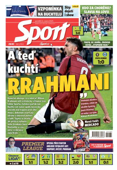 Sport - 11.8.2025 - CZECH NEWS CENTER a. s.