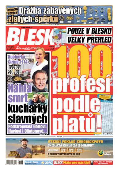 BLESK - 12.8.2025 - CZECH NEWS CENTER a. s.