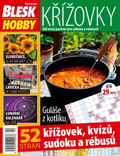 Časopis Blesk Hobby KŘÍŽOVKY - 4/2025 - CZECH NEWS CENTER a. s.