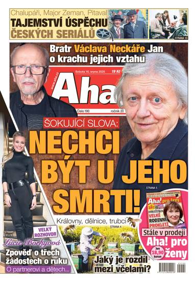 Aha! - 16.8.2025 - CZECH NEWS CENTER a. s.