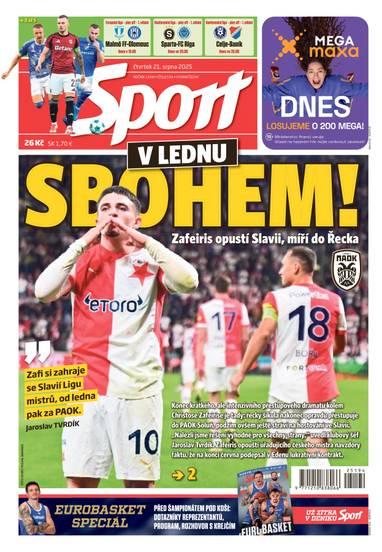 Sport - 21.8.2025 - CZECH NEWS CENTER a. s.
