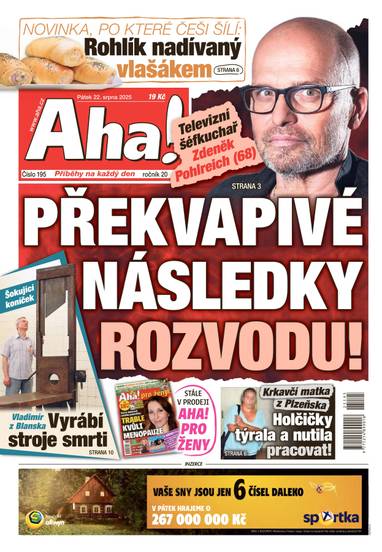 Aha! - 22.8.2025 - CZECH NEWS CENTER a. s.