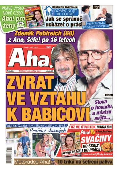 Aha! - 2.9.2025 - CZECH NEWS CENTER a. s.