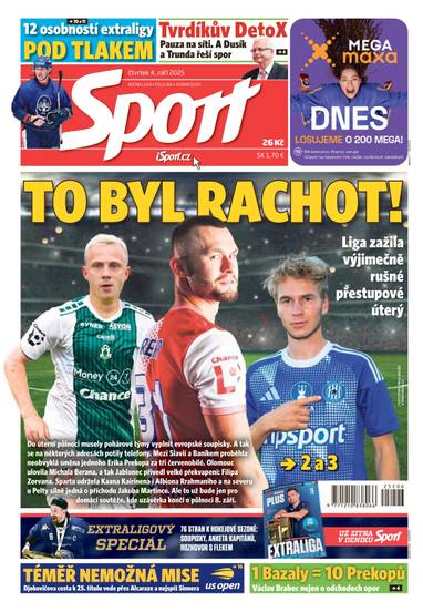 Sport - 4.9.2025 - CZECH NEWS CENTER a. s.