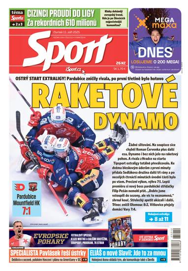 Sport - 11.9.2025 - CZECH NEWS CENTER a. s.