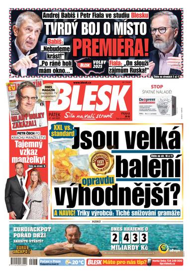 BLESK - 12.9.2025 - CZECH NEWS CENTER a. s.