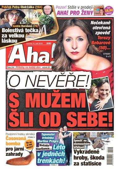 Aha! - 13.9.2025 - CZECH NEWS CENTER a. s.