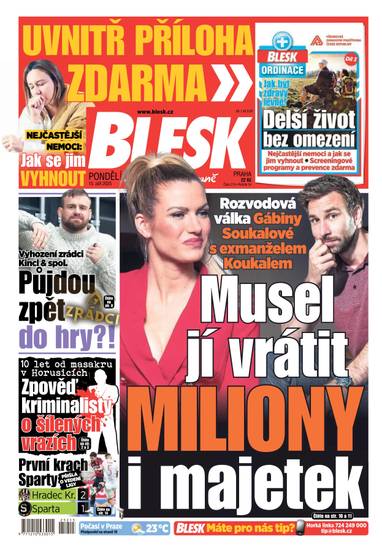 BLESK - 15.9.2025 - CZECH NEWS CENTER a. s.