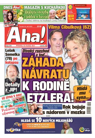 Aha! - 18.9.2025 - CZECH NEWS CENTER a. s.