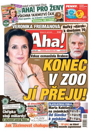 Aha! - 24.9.2025 - CZECH NEWS CENTER a. s.