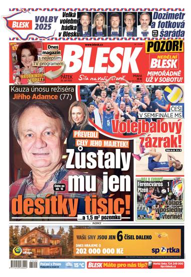 BLESK - 26.9.2025 - CZECH NEWS CENTER a. s.