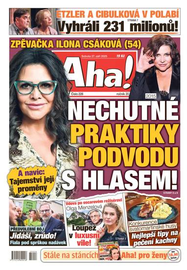 Aha! - 27.9.2025 - CZECH NEWS CENTER a. s.