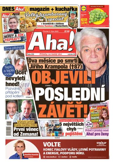 Aha! - 2.10.2025 - CZECH NEWS CENTER a. s.
