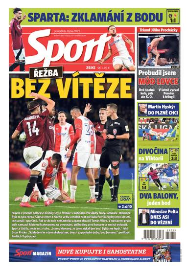 Sport - 6.10.2025 - CZECH NEWS CENTER a. s.
