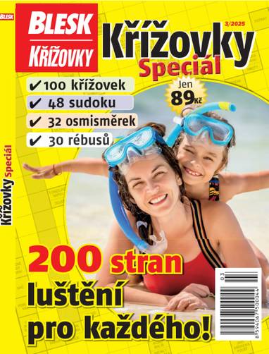 Časopis BLESK KŘÍŽOVKY speciál - 3/2025 - CZECH NEWS CENTER a. s.