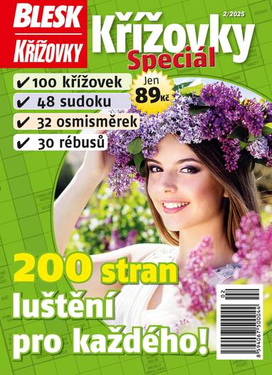 Časopis BLESK KŘÍŽOVKY speciál - 2/2025 - CZECH NEWS CENTER a. s.