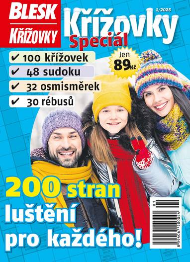 Časopis BLESK KŘÍŽOVKY speciál - 1/2025 - CZECH NEWS CENTER a. s.