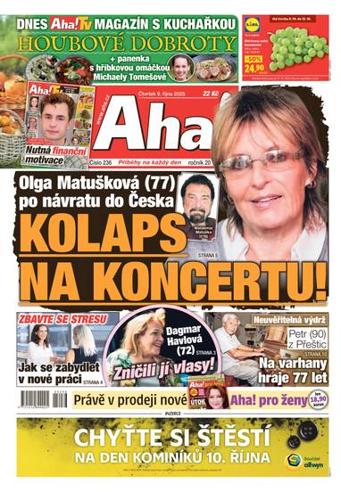 Aha! - 9.10.2025 - CZECH NEWS CENTER a. s.