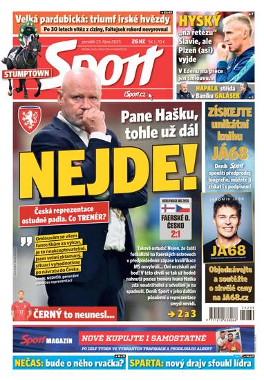 Sport - 13.10.2025 - CZECH NEWS CENTER a. s.