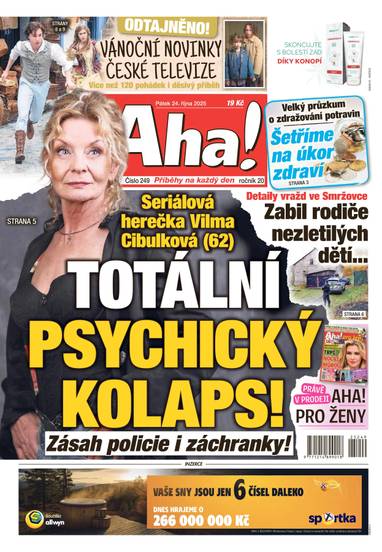 Aha! - 24.10.2025 - CZECH NEWS CENTER a. s.