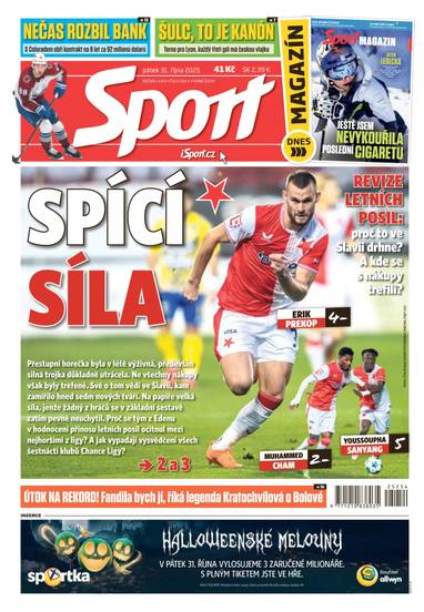 Sport - 31.10.2025 - CZECH NEWS CENTER a. s.