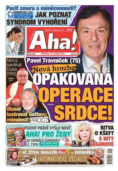 Aha! - 5.11.2025 - CZECH NEWS CENTER a. s.