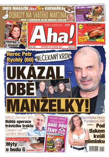 Aha! - 6.11.2025 - CZECH NEWS CENTER a. s.