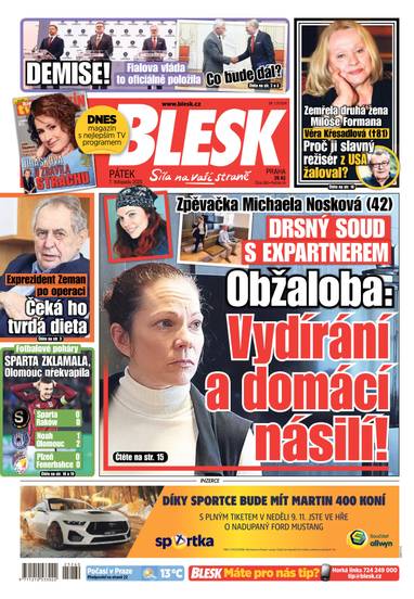 BLESK - 7.11.2025 - CZECH NEWS CENTER a. s.