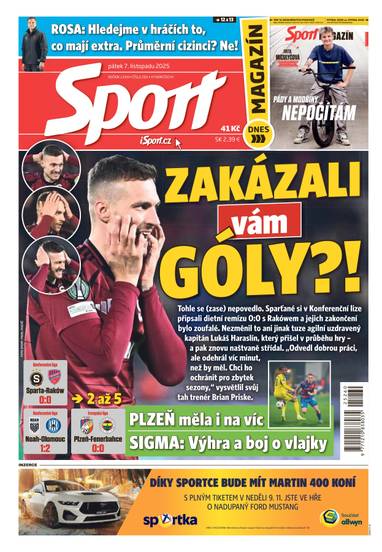 Sport - 7.11.2025 - CZECH NEWS CENTER a. s.