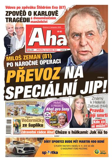 Aha! - 8.11.2025 - CZECH NEWS CENTER a. s.