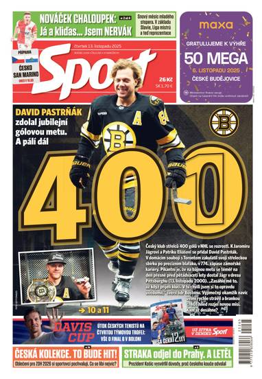 Sport - 13.11.2025 - CZECH NEWS CENTER a. s.