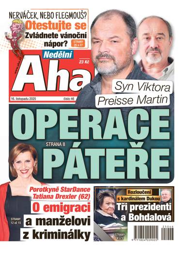 Nedělní Aha! - 46/2025 - CZECH NEWS CENTER a. s.