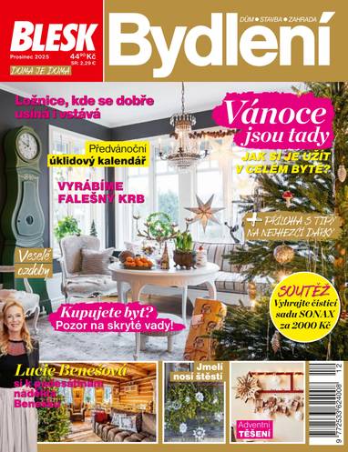 Časopis BLESK Bydlení - 12/2025 - CZECH NEWS CENTER a. s.